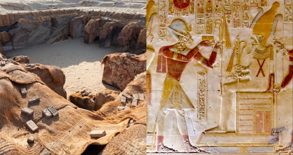 Archaeological site of the royal tombs at Umm el-Qaab in Abydos, Egypt