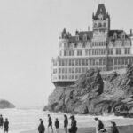 The historic Cliff House building situated on the cliffs of Lands End in San Francisco overlooking the Pacific Ocean.